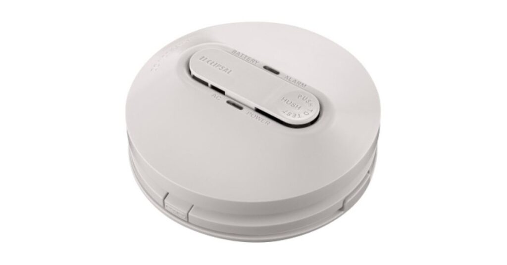 Close up mage of a photo electric smoke alarm